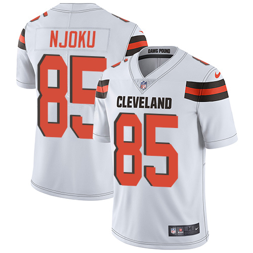 2019 men Cleveland Browns 85 Njoku white Nike Vapor Untouchable Limited NFL Jersey